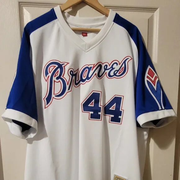 Atlanta Braves Hank Aaron Commemorative Jersey - XXL - Picture 1 of 6